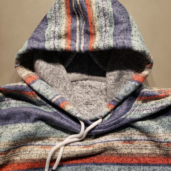 Depart West Women's Aztec Pullover Hoodie Size Small Super Soft Polyester Fleece - Picture 8 of 10